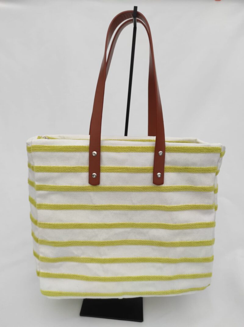 Lime & Tan medium Shopper - Afbeelding 3